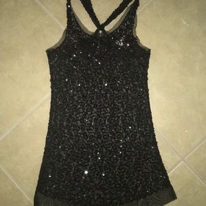 Black sequence shirt